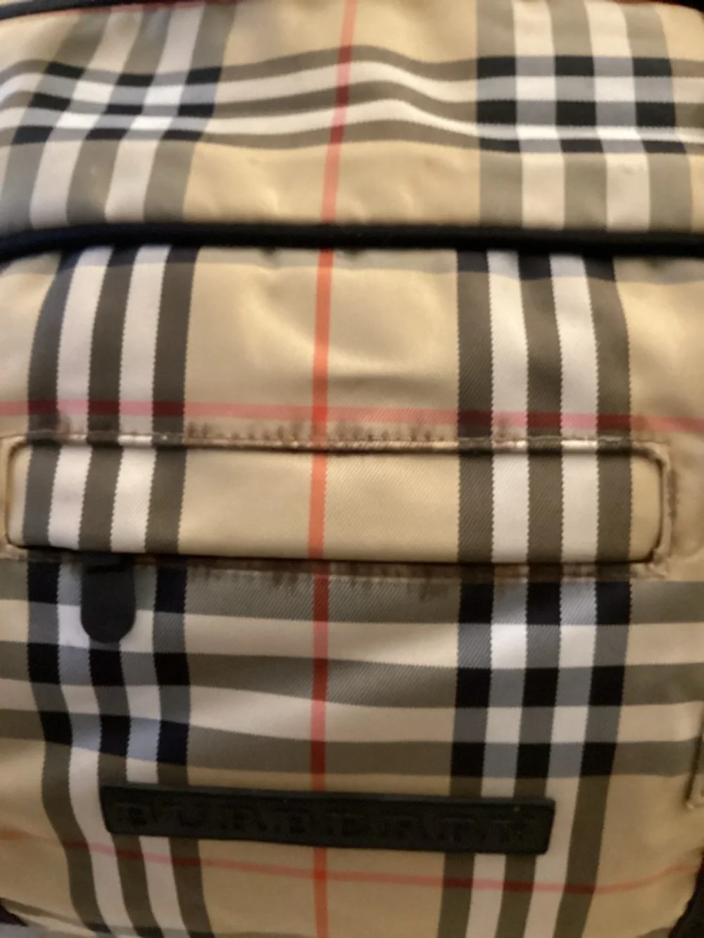 Burberry Golf Canvas Nova Check Duffle  Bag FLAWED - Picture 6 of 16